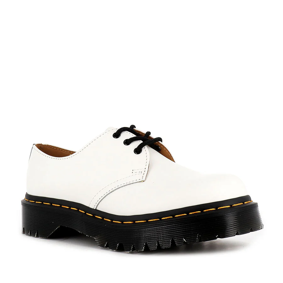 1461 GIBSON BEX - WHITE SMOOTH LEATHER - Image 3