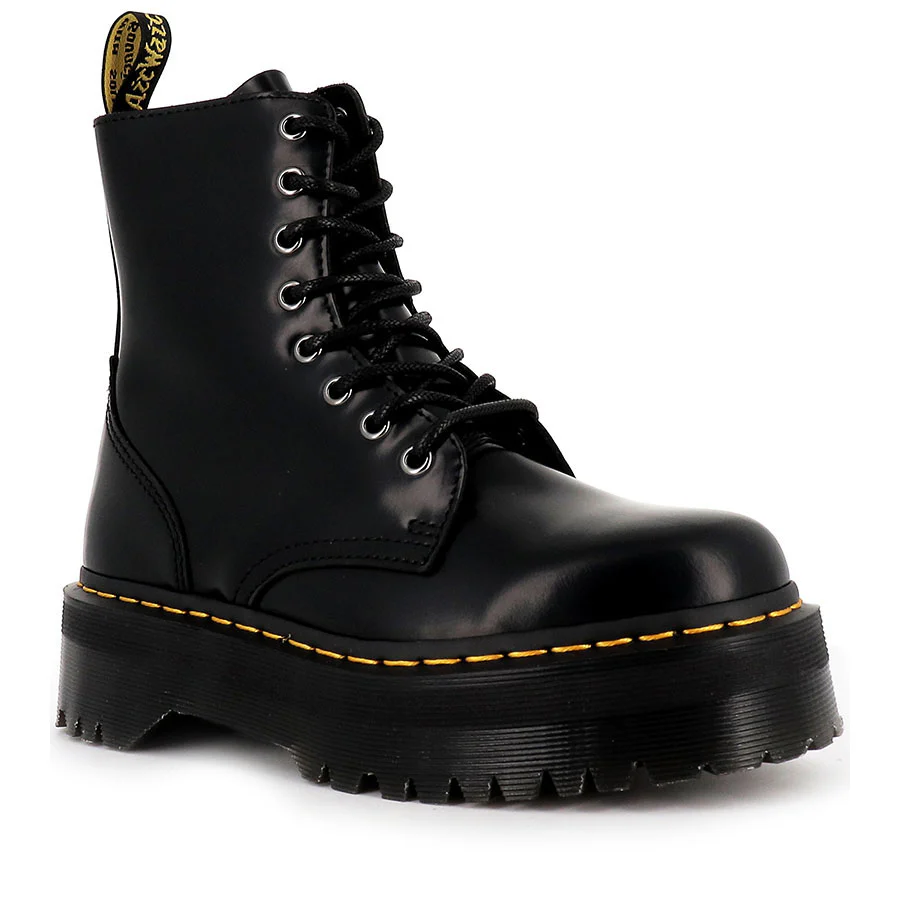 8 UP JADON - BLACK SMOOTH LEATHER - Image 3