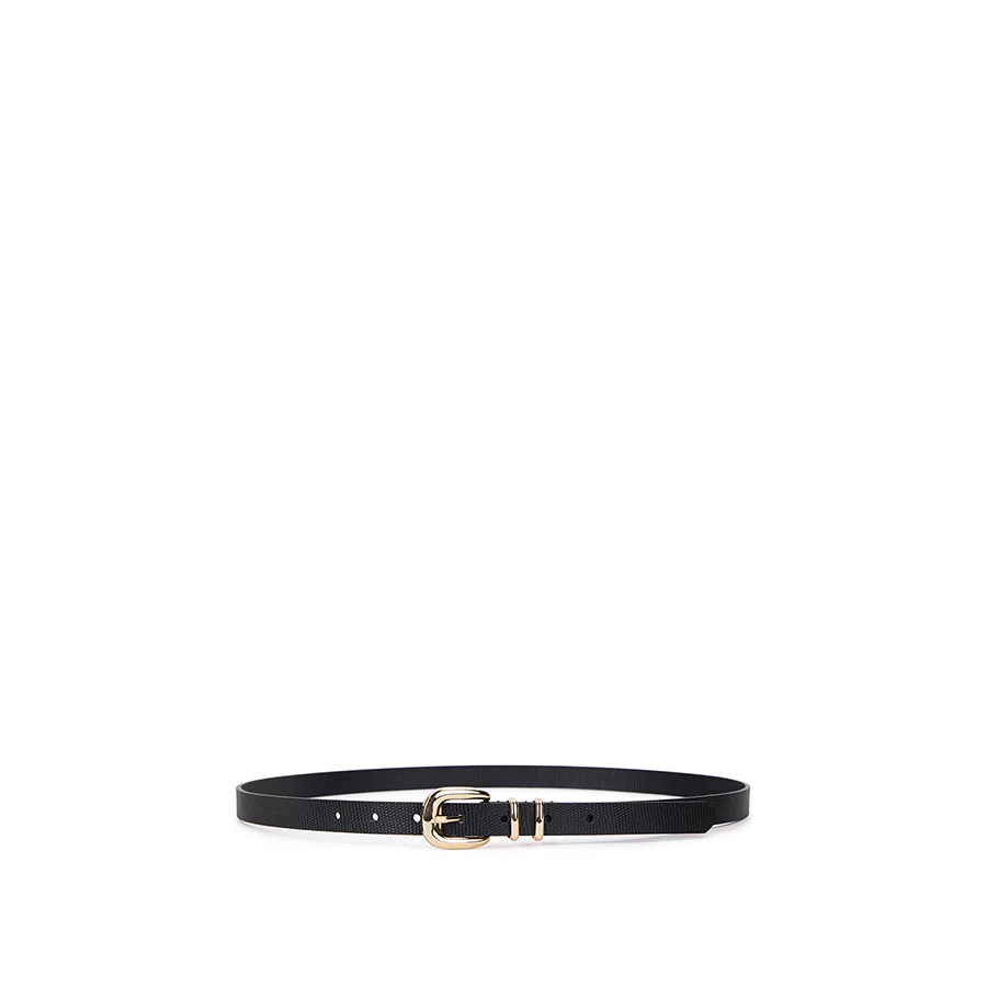 ADELE BELT - BLACK LIZARD LEATHER - Image 2