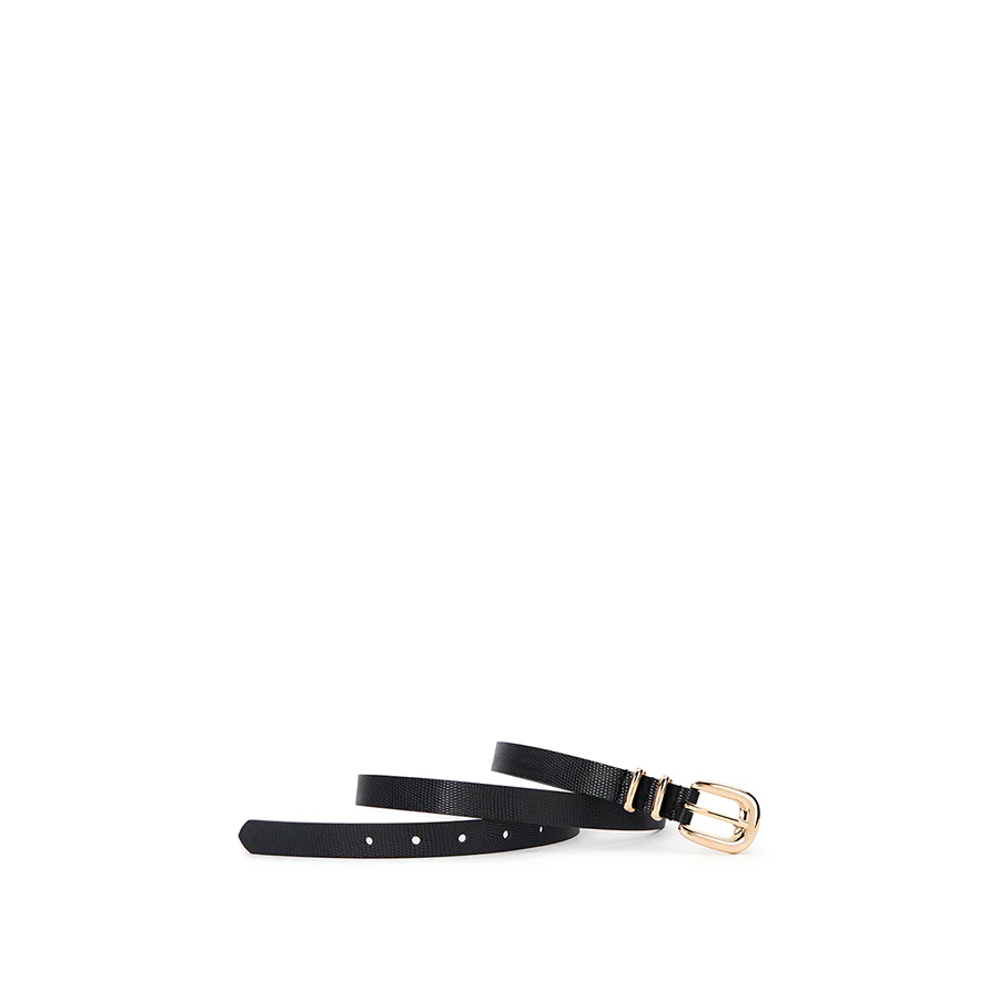 ADELE BELT - BLACK LIZARD LEATHER - Image 3