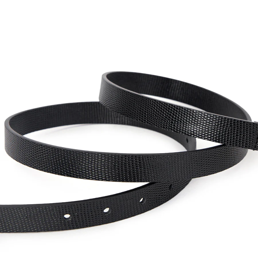 ADELE BELT - BLACK LIZARD LEATHER - Image 4