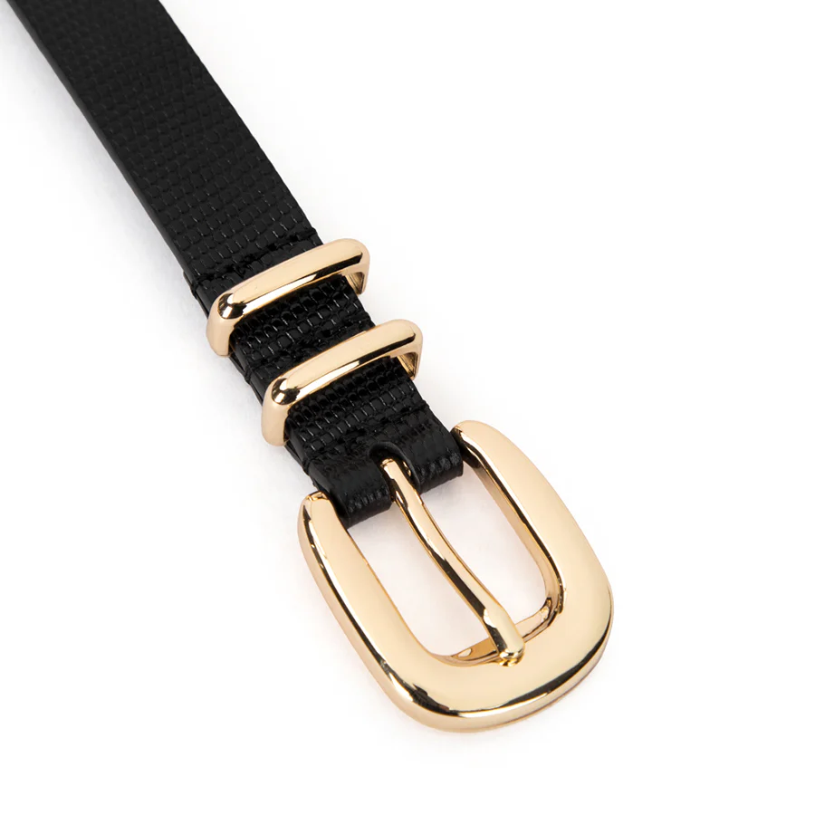 ADELE BELT - BLACK LIZARD LEATHER - Image 8