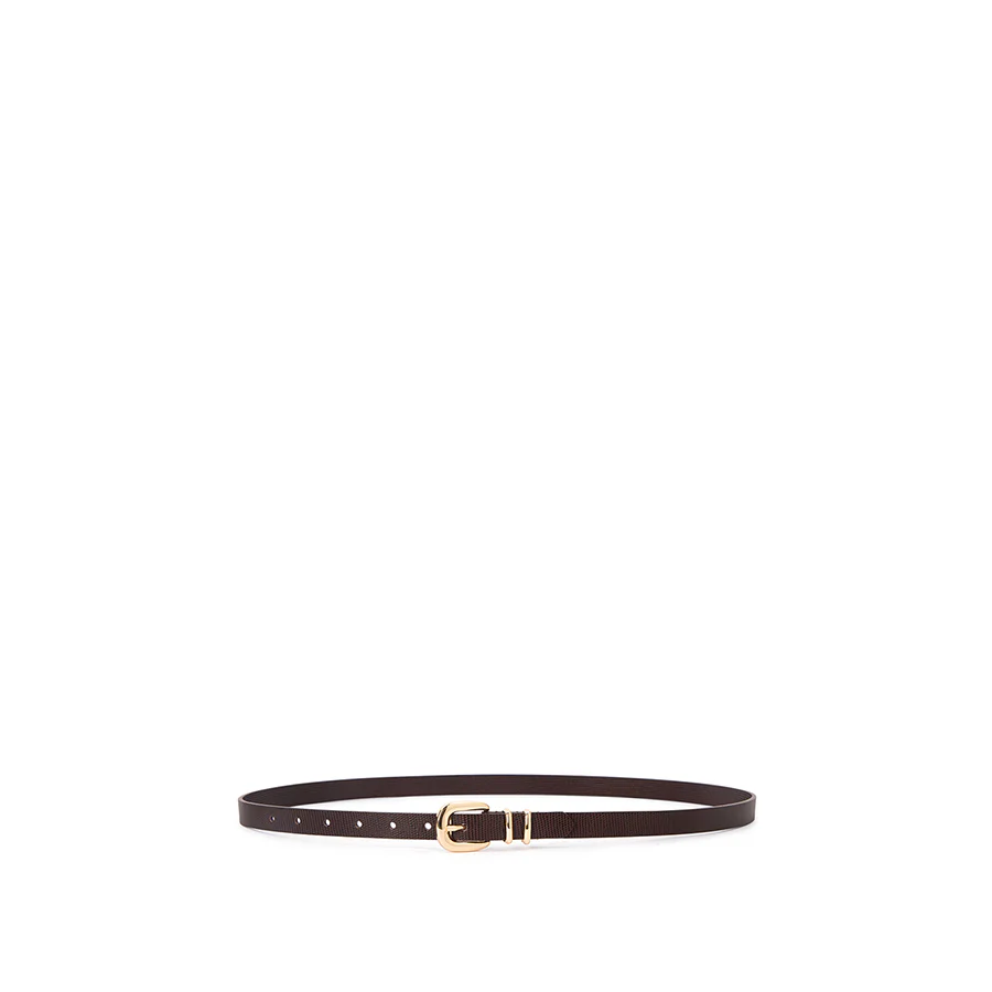 ADELE BELT - CHOCOLATE LIZARD LEATHER - Image 2