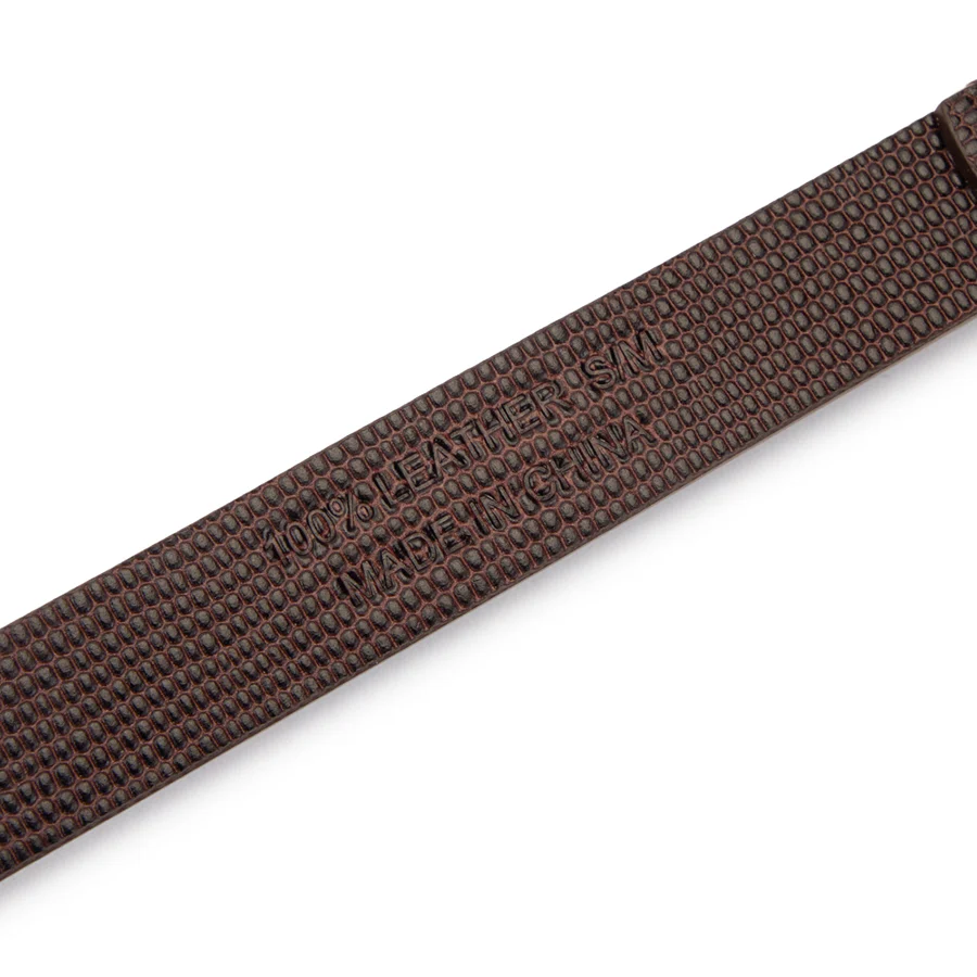 ADELE BELT - CHOCOLATE LIZARD LEATHER - Image 6