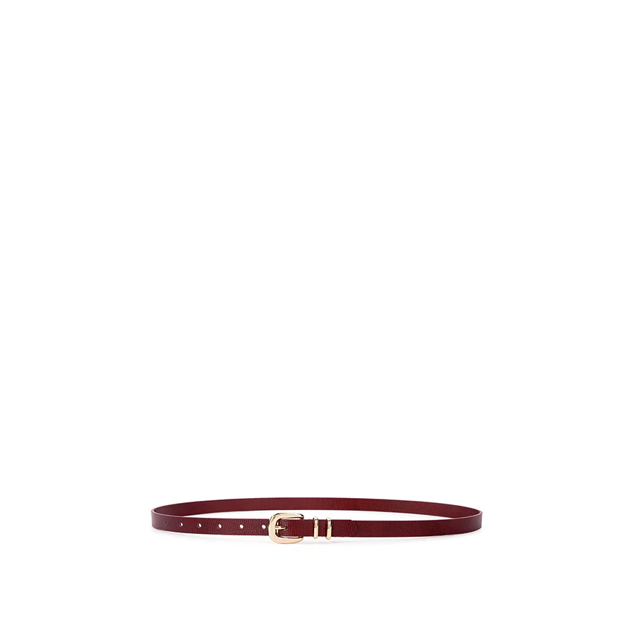 ADELE BELT - GARNET LIZARD LEATHER - Image 2