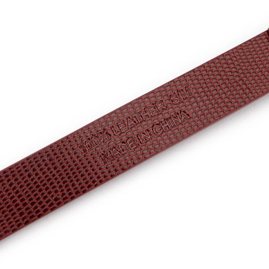ADELE BELT - GARNET LIZARD LEATHER - Image 7