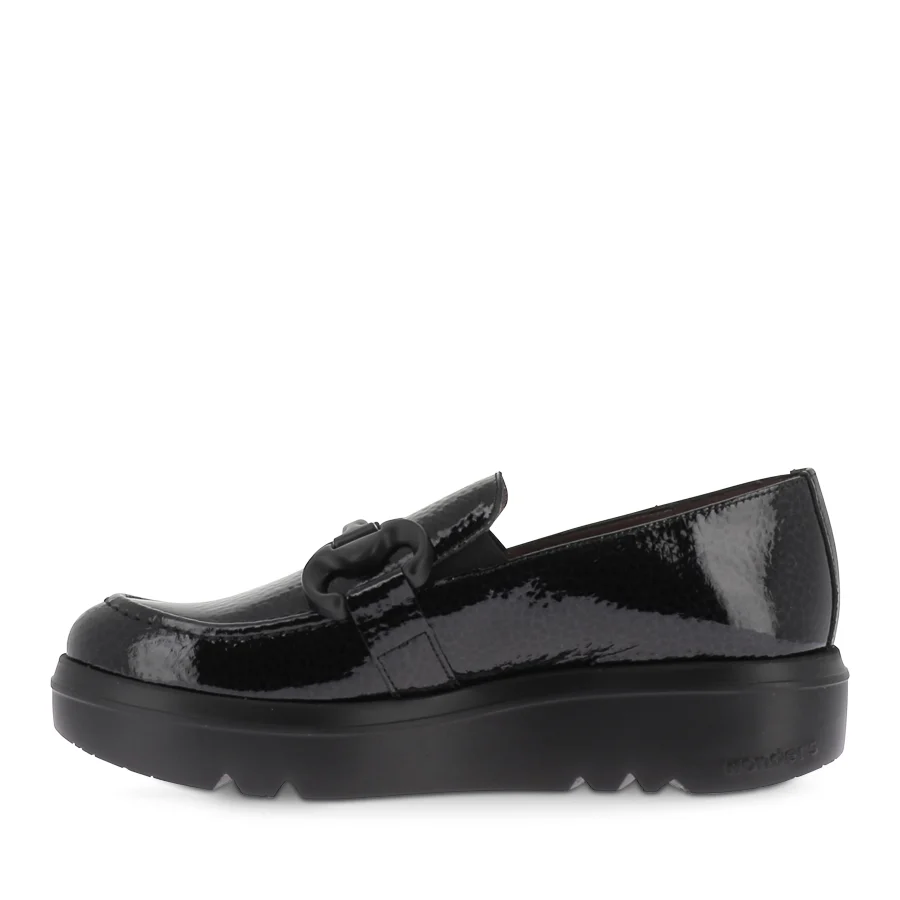 ALMA A-2821 - BLACK PATENT-BLACK SOLE - Image 2