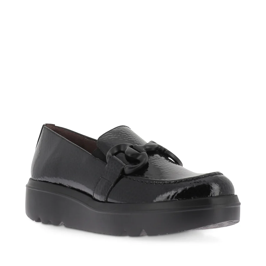 ALMA A-2821 - BLACK PATENT-BLACK SOLE - Image 3