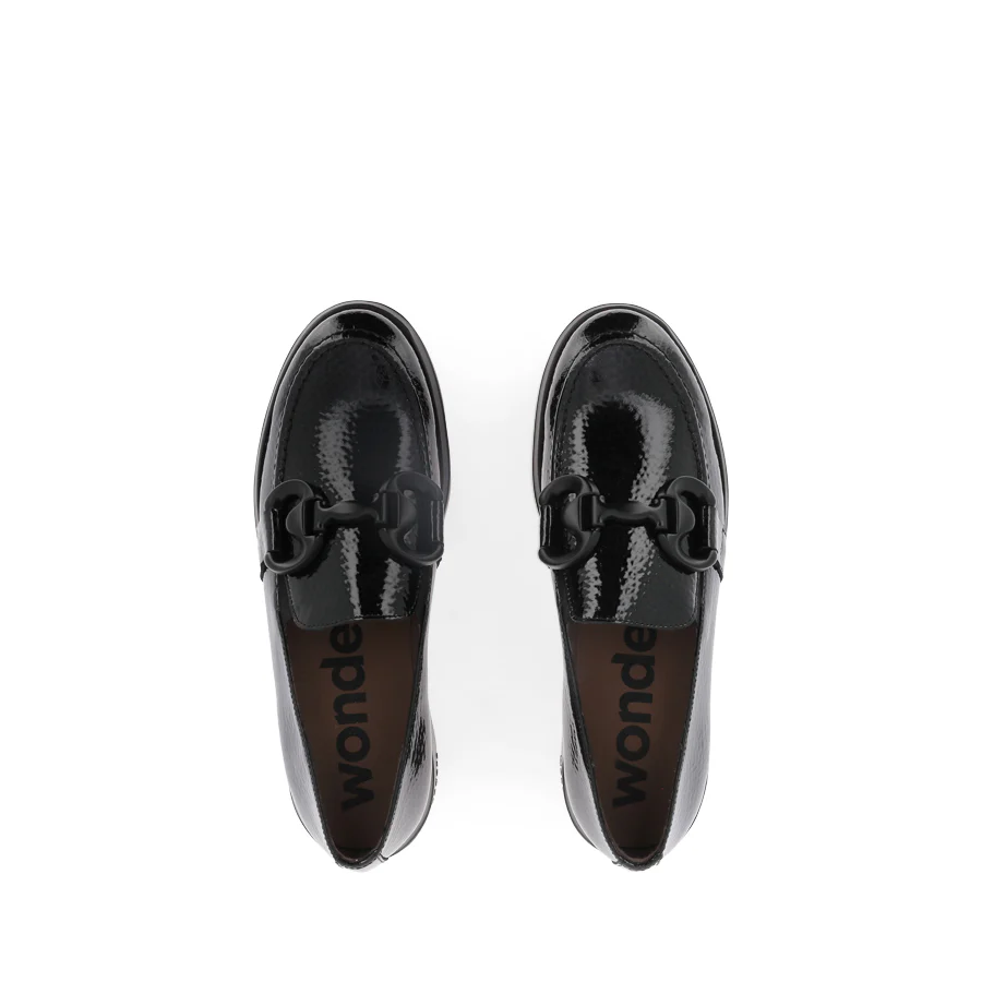 ALMA A-2821 - BLACK PATENT-BLACK SOLE - Image 5
