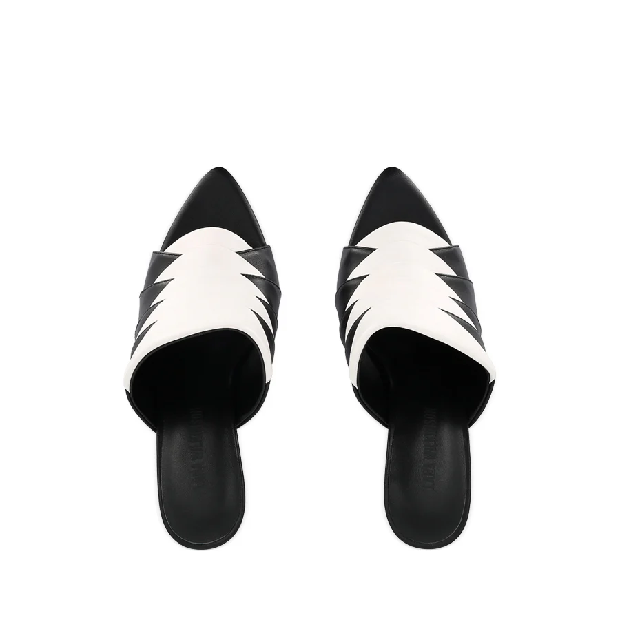 AMA - BLACK WHITE SOFT LEATHER - Image 5