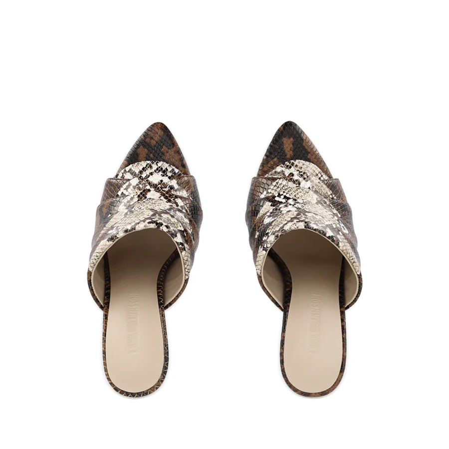 AMA - BROWN BEIGE SNAKE LEATHER - Image 5