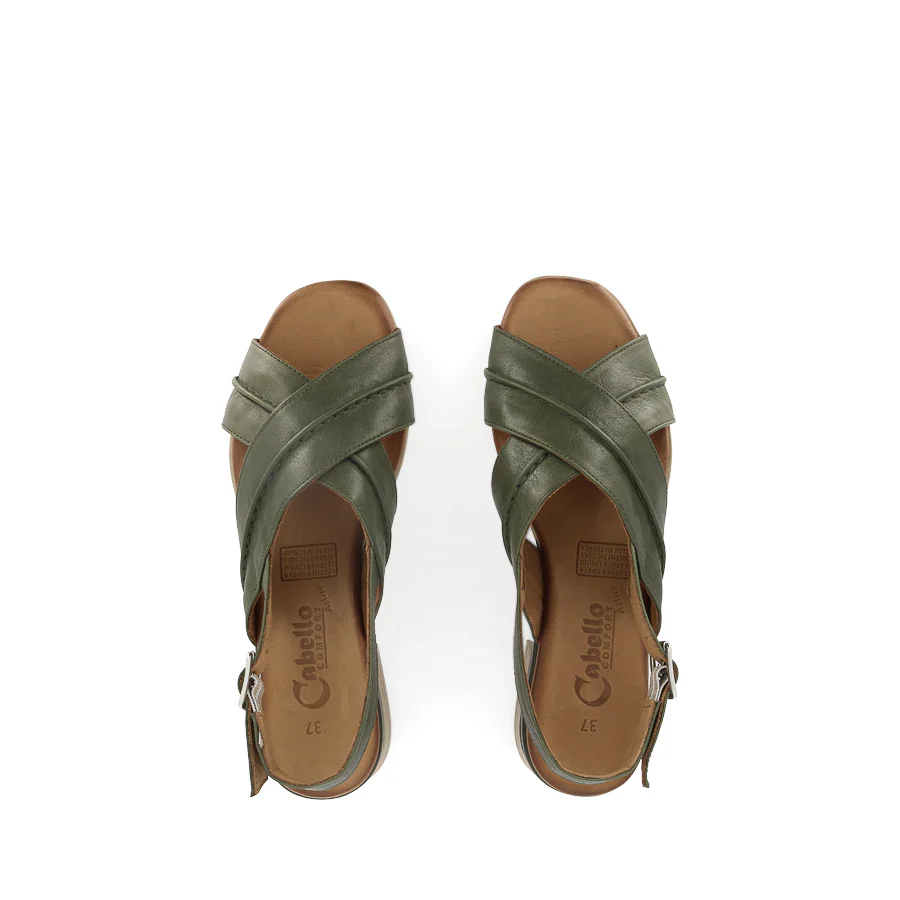 ANYA - OLIVE LEATHER - Image 5