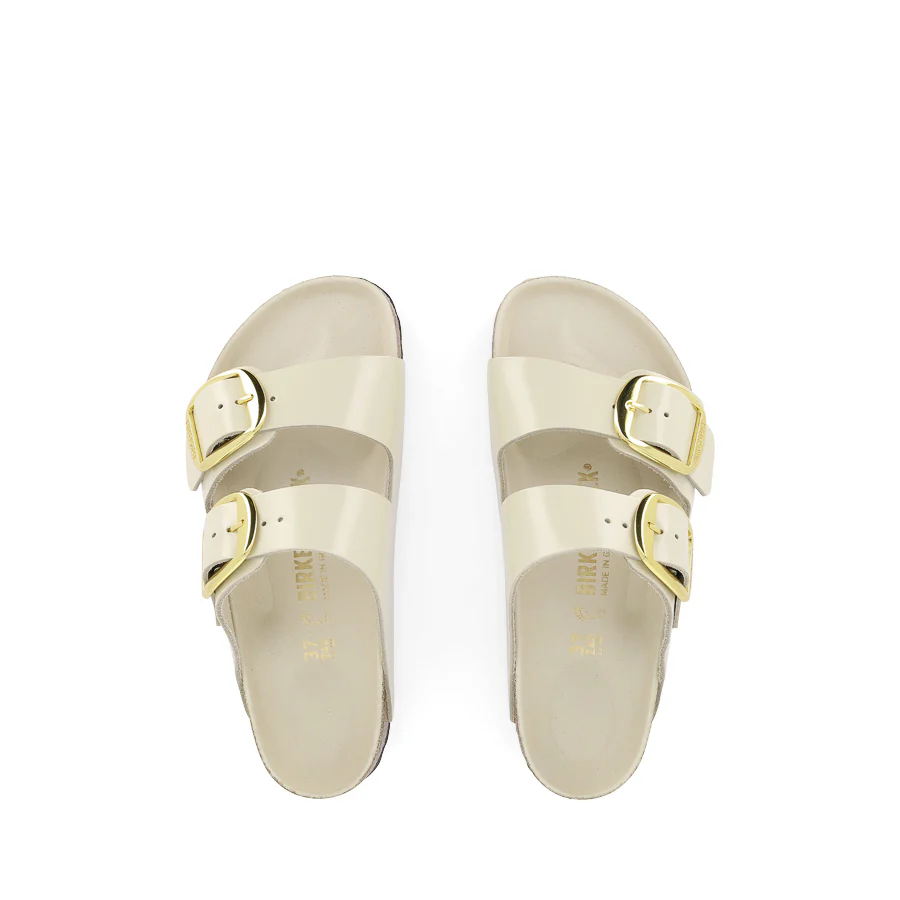 ARIZONA BIG BUCKLE SEASONAL - ECRU HI SHINE LEATHER - Image 5