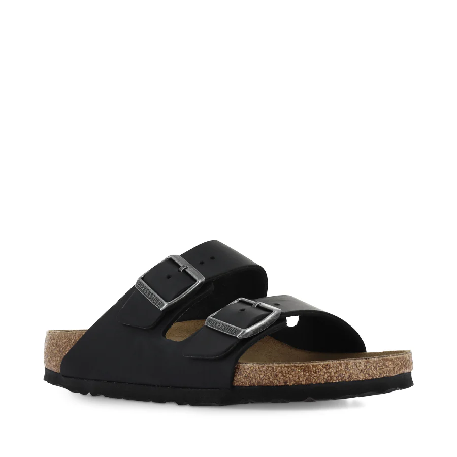 ARIZONA NATURAL LEATHER NARROW - OILED BLACK LEATHER - Image 3