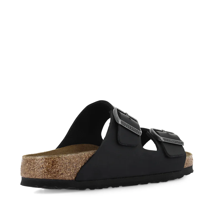 ARIZONA NATURAL LEATHER NARROW - OILED BLACK LEATHER - Image 4