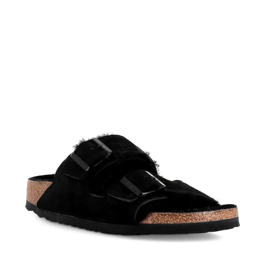 ARIZONA SHEARLING NARROW - BLACK SUEDE - Image 3