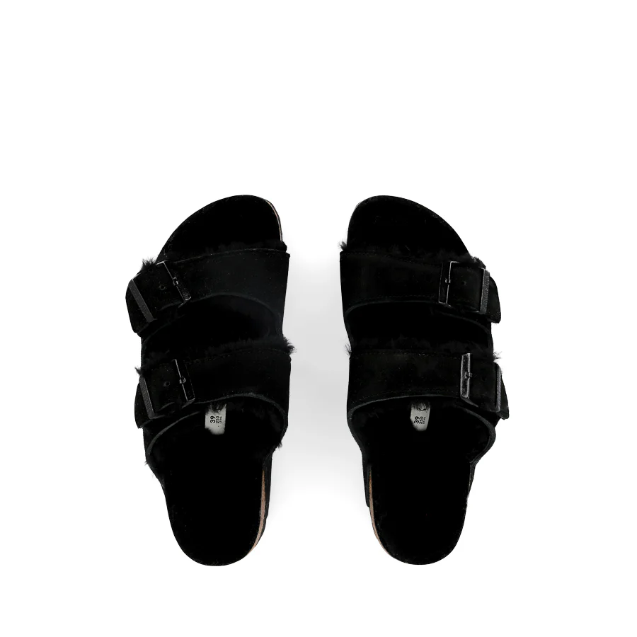 ARIZONA SHEARLING NARROW - BLACK SUEDE - Image 5