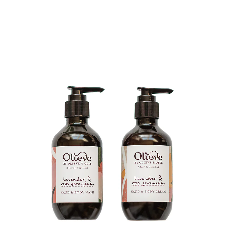 ARTIST WASH & CREAM TWIN SET - LAVENDER & ROSE GERANIUM - Image 2