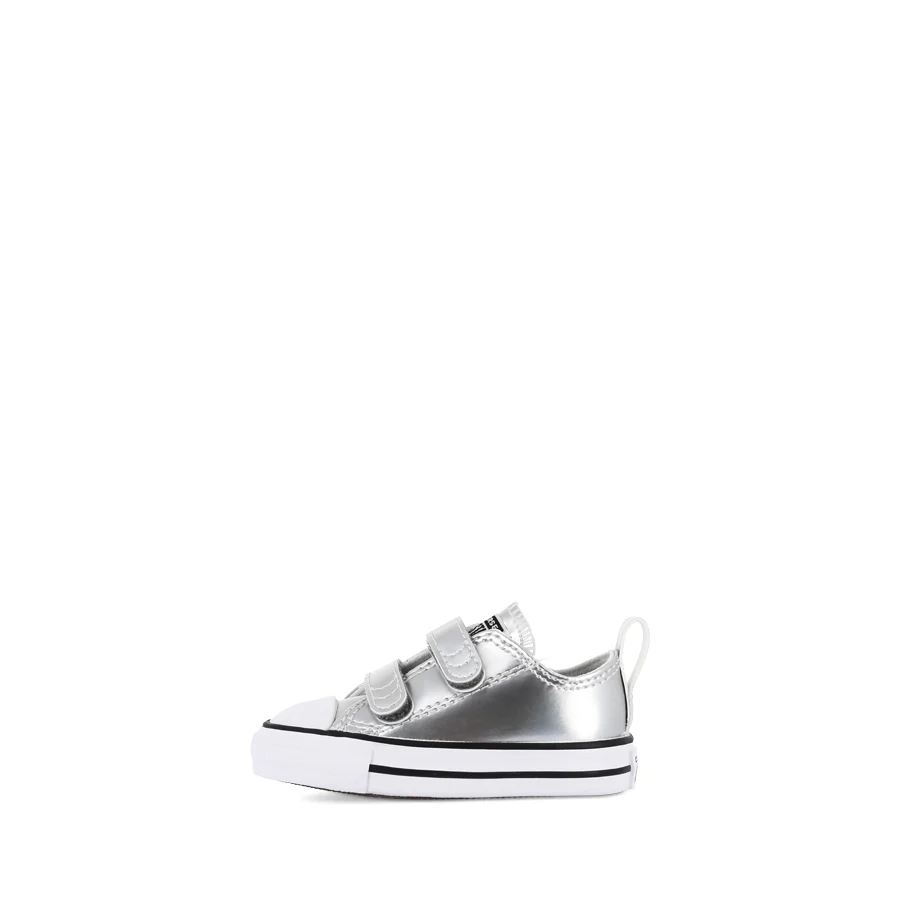 ALL STAR 2V LOW INFANT SHINE - SILVER/WHITE/SILVER - Image 2