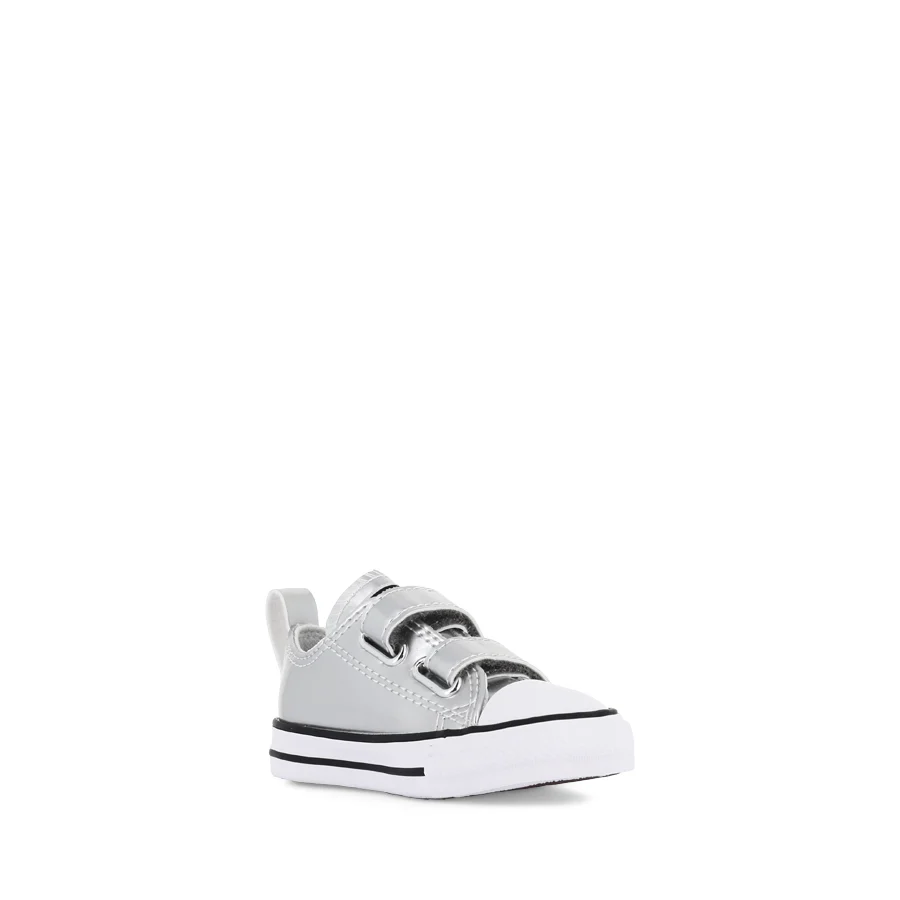 ALL STAR 2V LOW INFANT SHINE - SILVER/WHITE/SILVER - Image 3