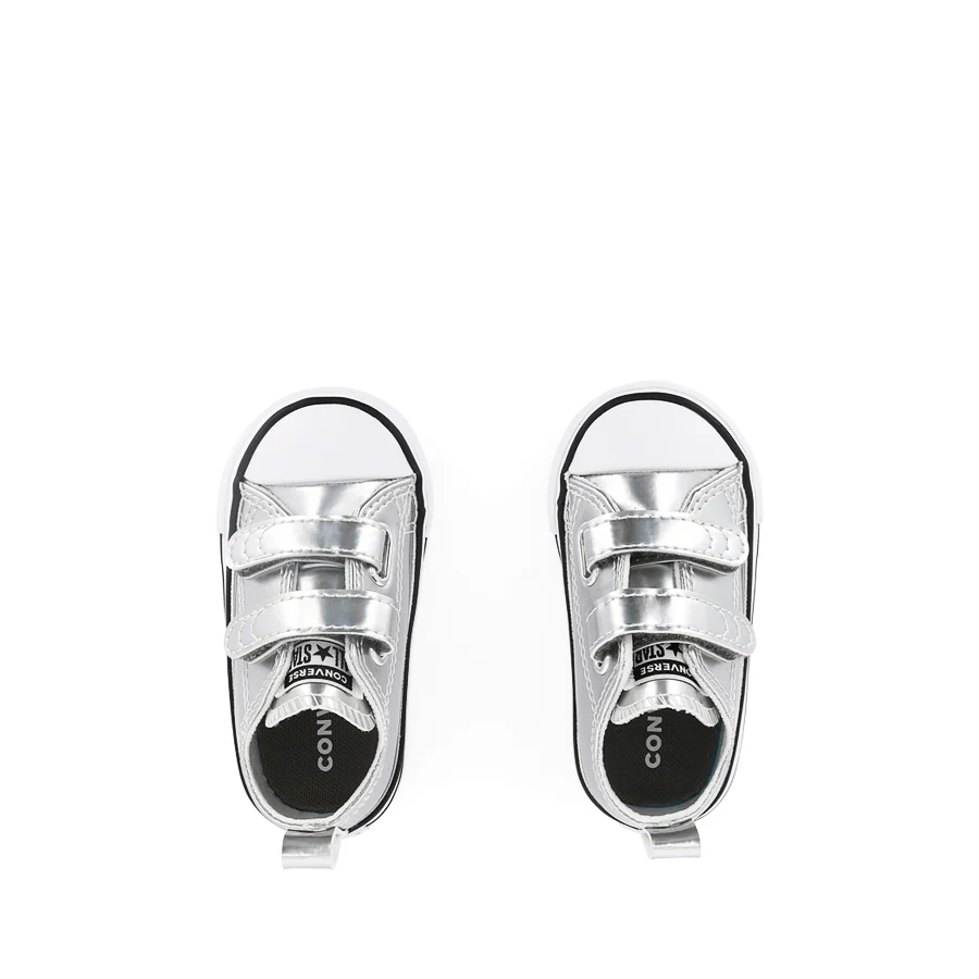 ALL STAR 2V LOW INFANT SHINE - SILVER/WHITE/SILVER - Image 5