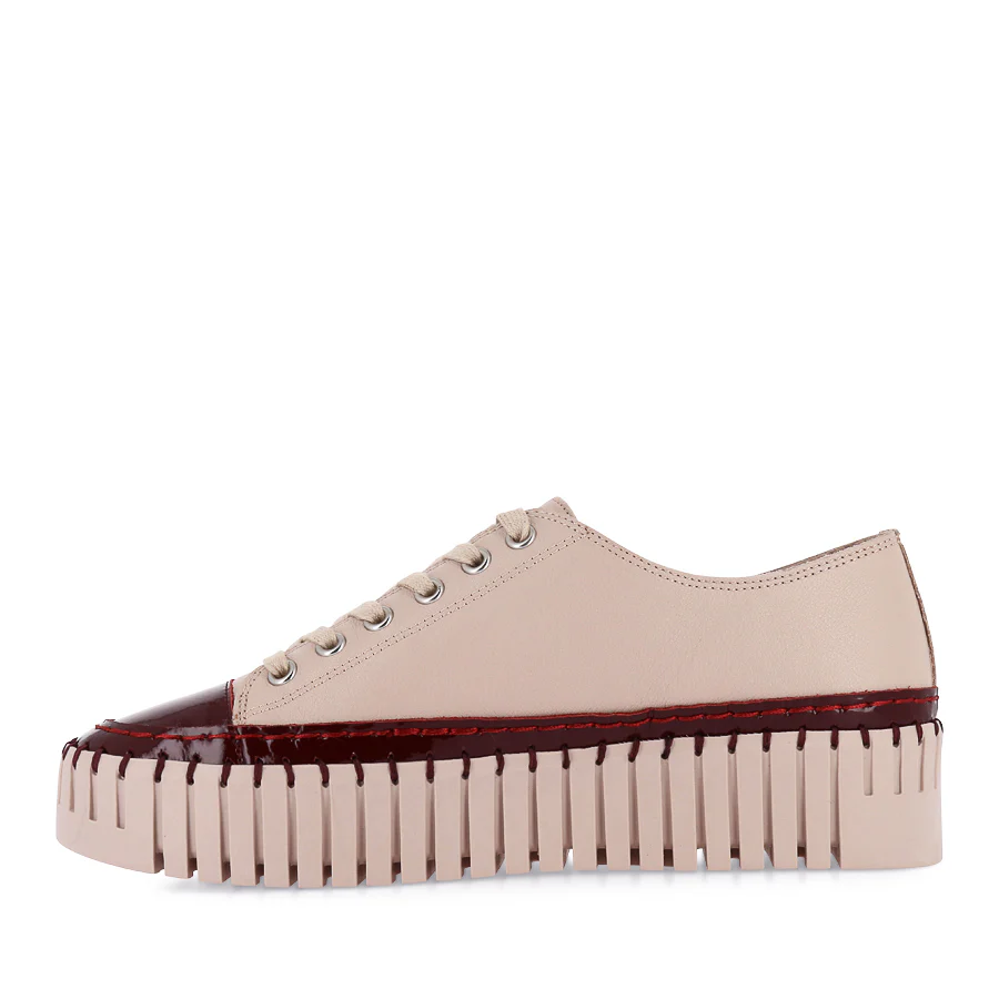 BASELO - BURGUNDY PATENT NUDE LEATHER - Image 2