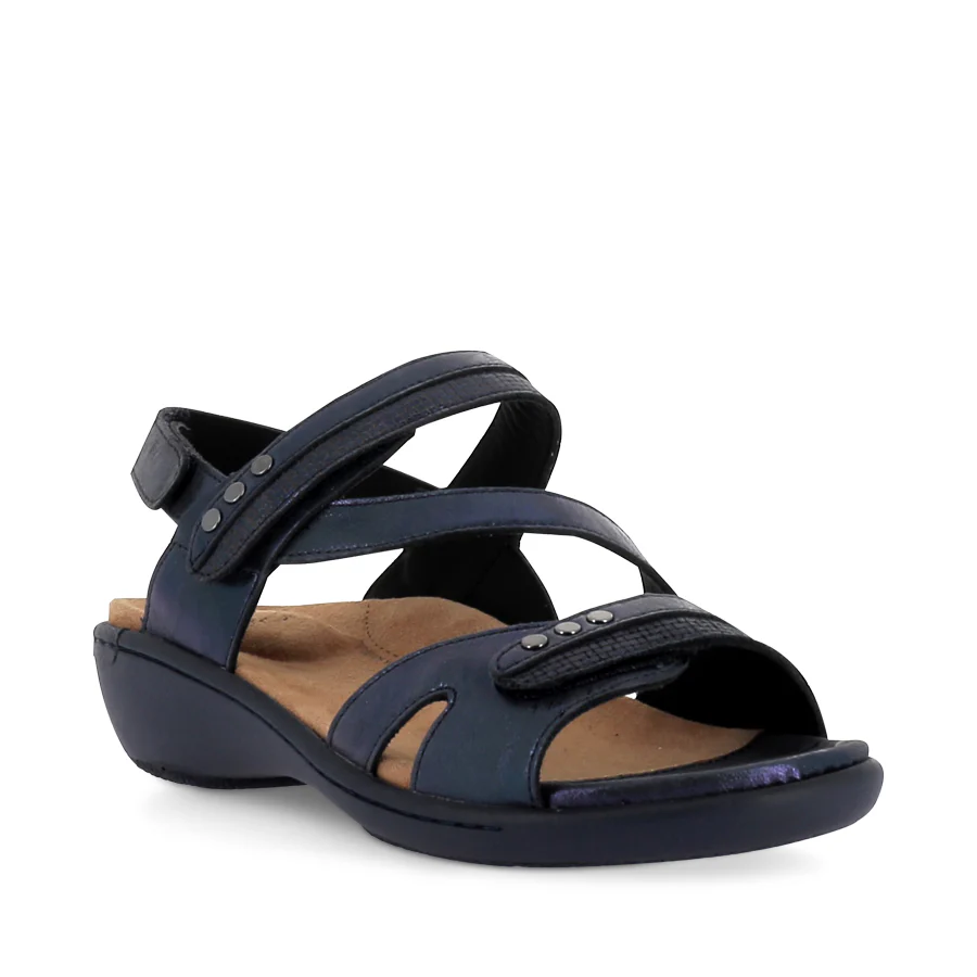 BEAUX W - NAVY-NAVY SCRATCH LEATHER - Image 3