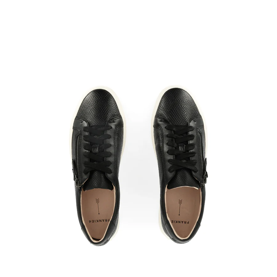 BILLIE - BLACK REPTILE EMBOSS LEATHER - Image 5