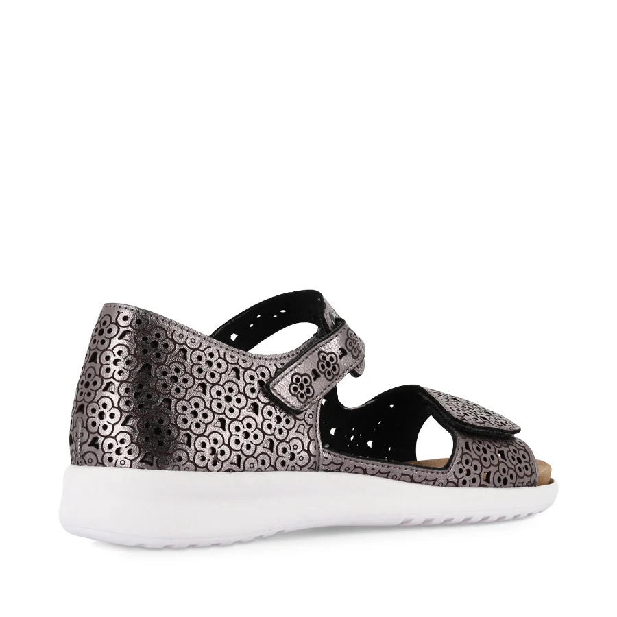 BIZZA XW - PEWTER WHITE LEATHER - Image 4