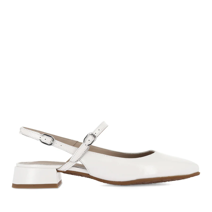 BONNIE B-9703 - OFF WHITE PATENT LEATHER