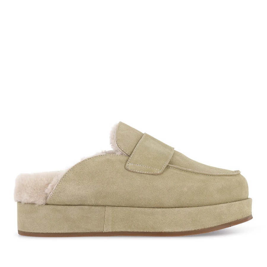 BURKLEY - DUNE SUEDE SHEARLING