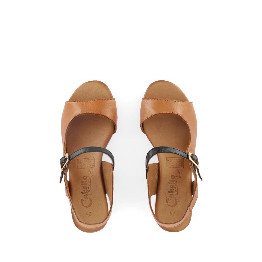 BURSA - TAN/NAVY LEATHER - Image 5