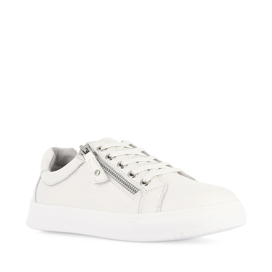 CARA - WHITE LEATHER - Image 3