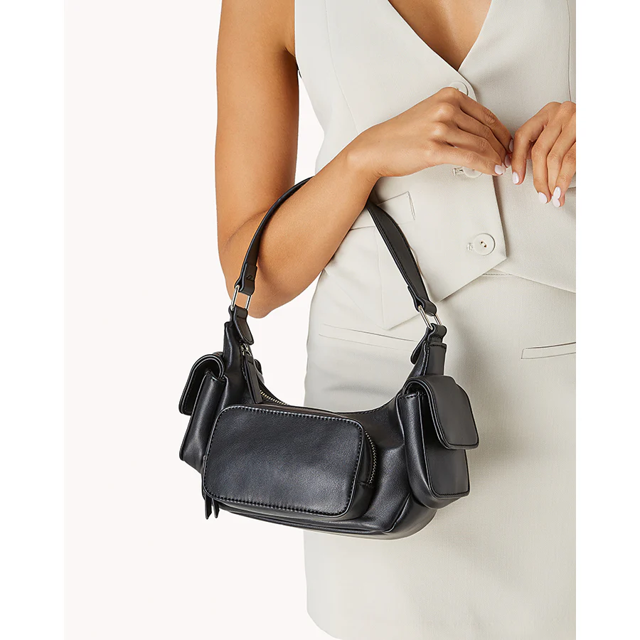 CARMEN SHOULDER BAG - BLACK - Image 2