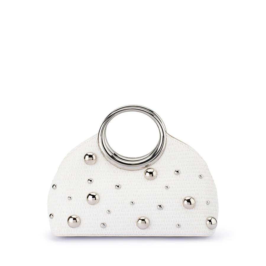 CHARLOTTE WOVEN TOP HANDLE - WHITE