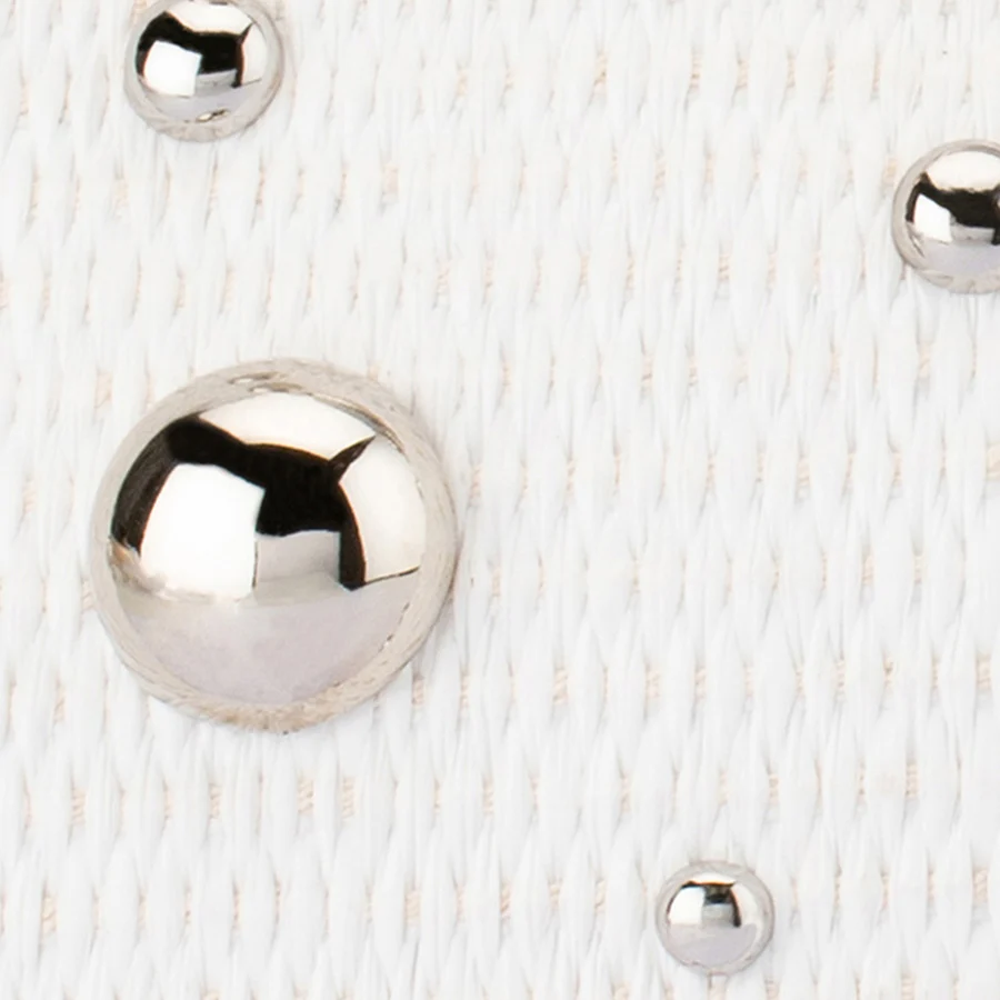 CHARLOTTE WOVEN TOP HANDLE - WHITE - Image 7