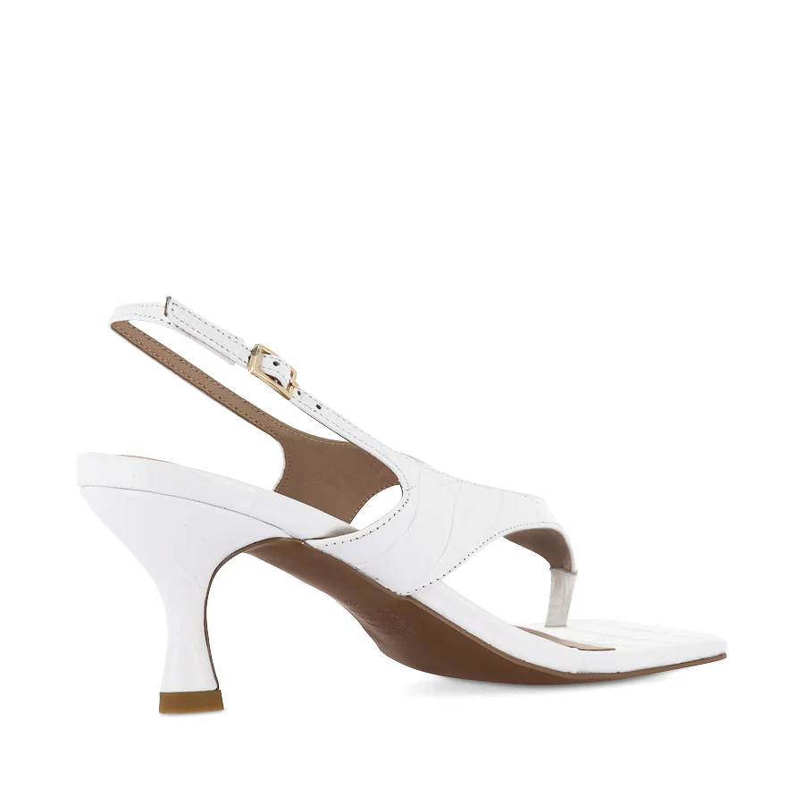 CHRISTINA - WHITE CROC EMBOSSED LEATHER - Image 4