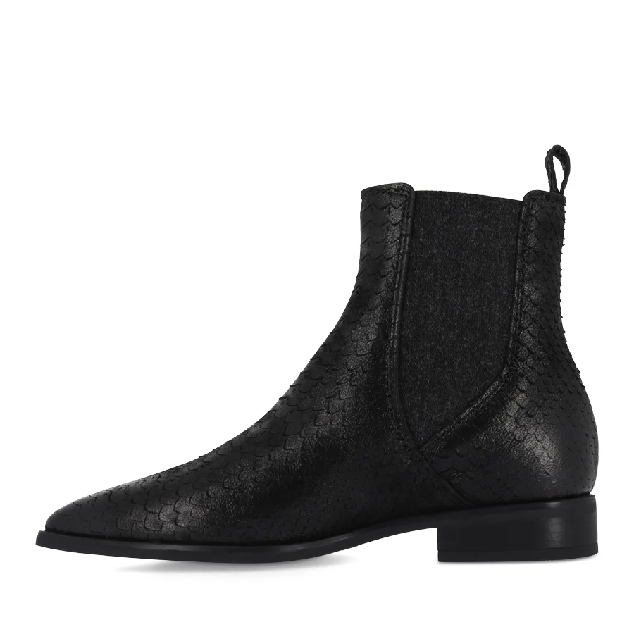 CLEO - BLACK REPTILE LEATHER - Image 2