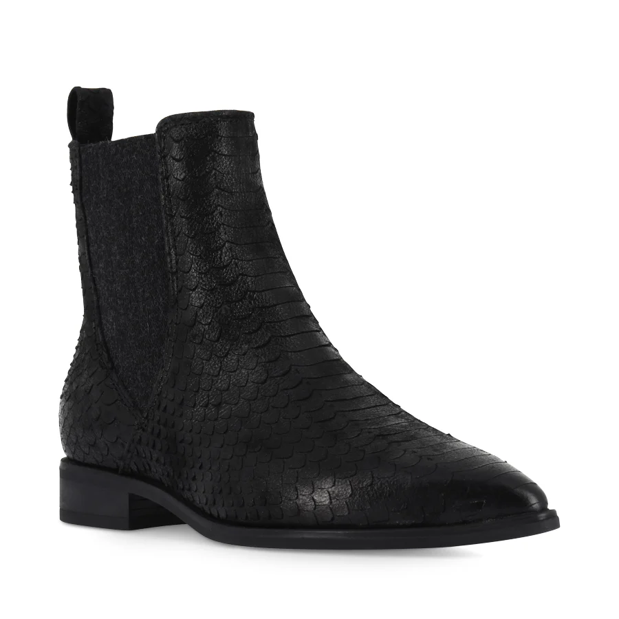 CLEO - BLACK REPTILE LEATHER - Image 3