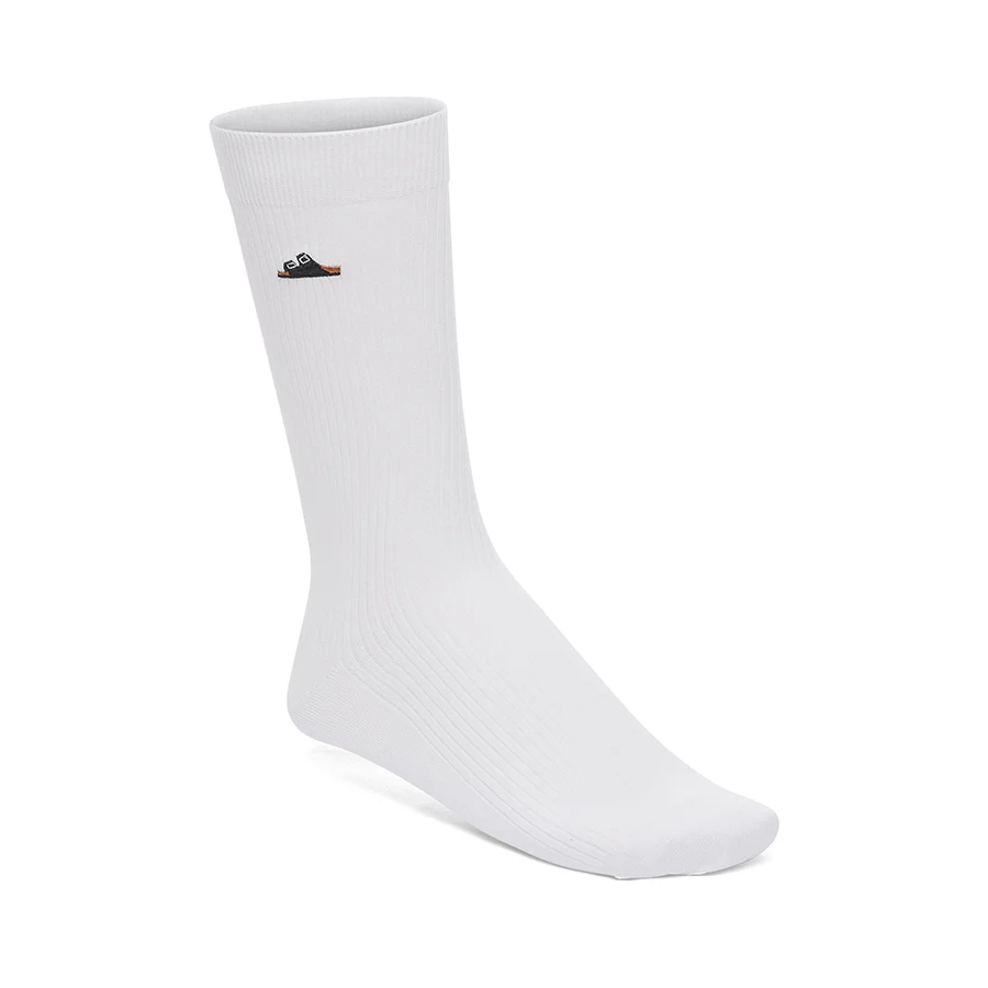 COTTON RIB SOCK 1 PACK - WHITE