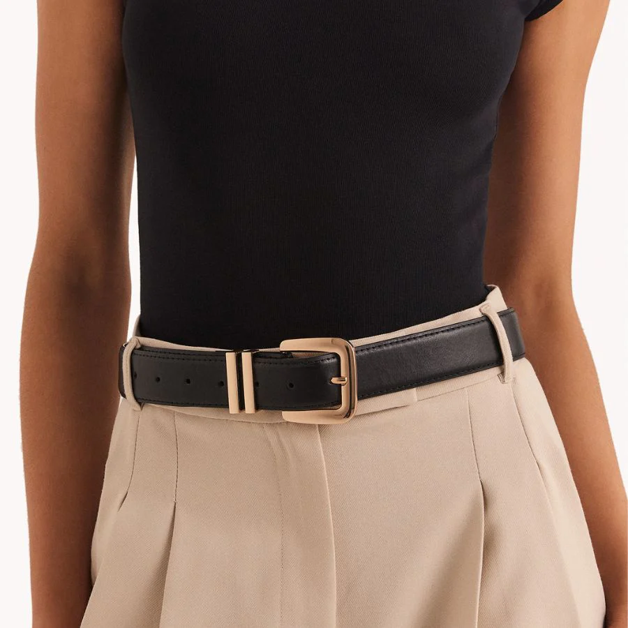 DAHLIA BELT - BLACK/GOLD - Image 2