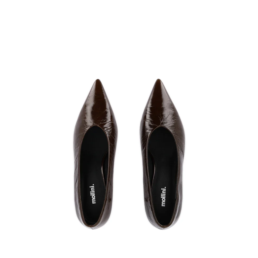 DAIS - COFFEE CRINKLE PATENT LEATHER - Image 5