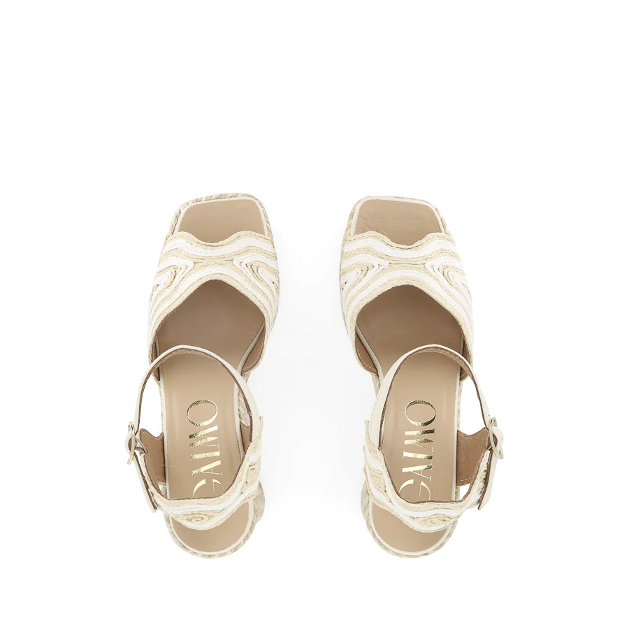 DANAE - WHITE/NATURAL RAFFIA - Image 5