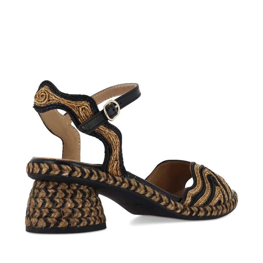 DANE - BLACK/NATURAL RAFFIA - Image 4