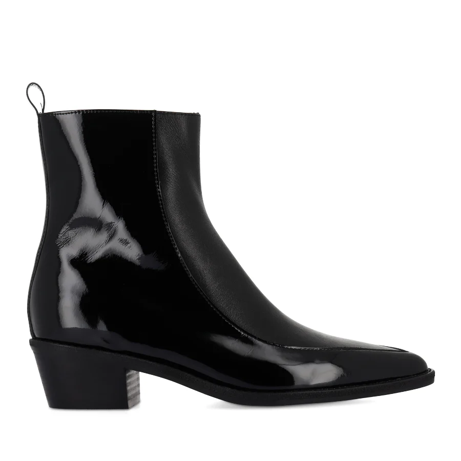 DENTAN - BLACK BLACK PATENT LEATHER