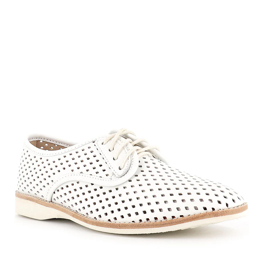 DERBY PUNCH - WHITE LEATHER - Image 3