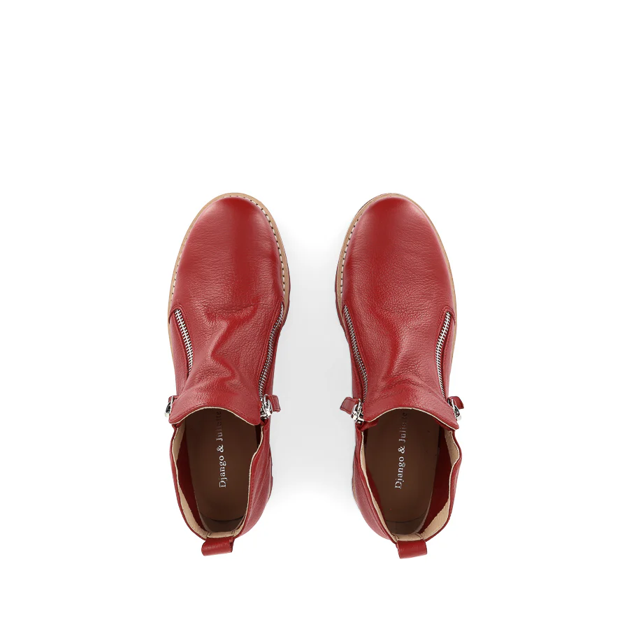 DOTTIZ - DARK RED LEATHER/DARK RED SOLE - Image 5