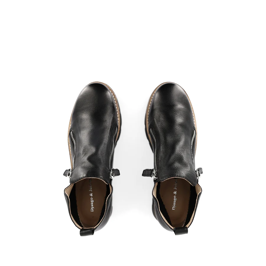DOTTIZ - BLACK LEATHER BLACK SOLE - Image 5
