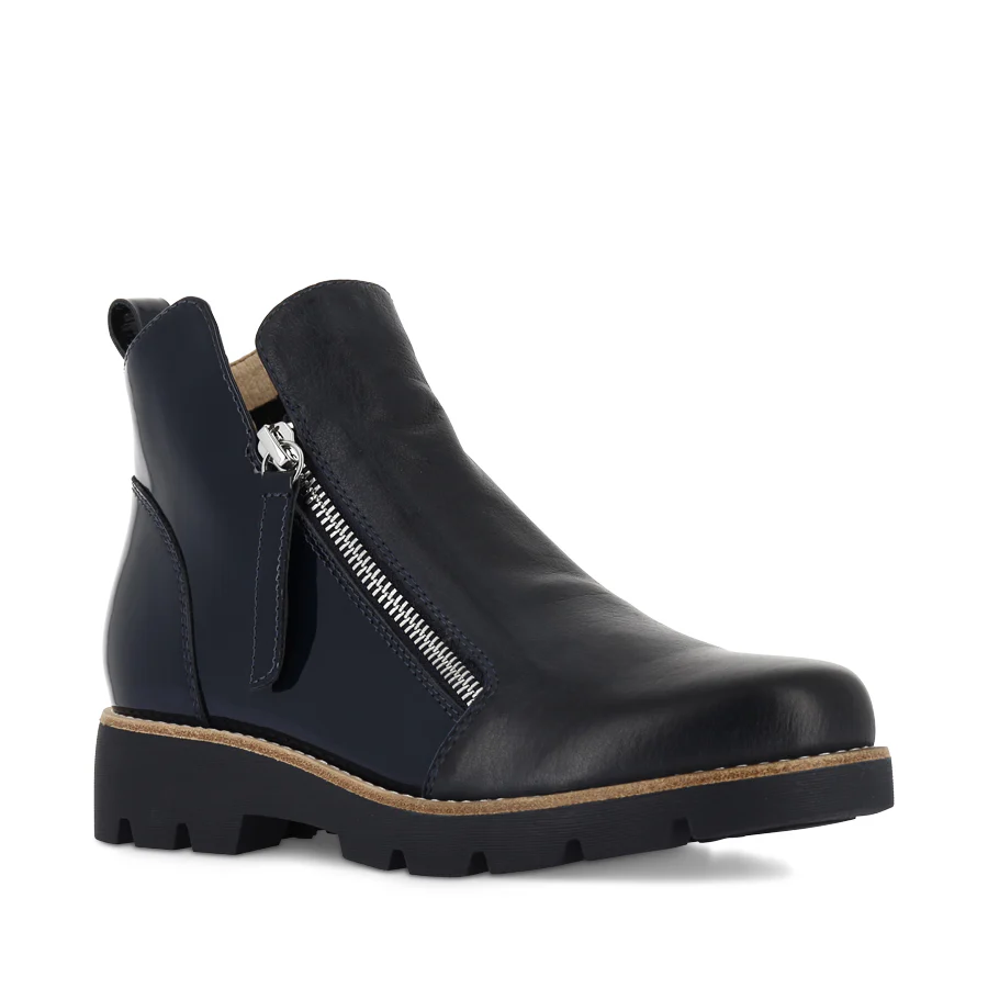 DOTTIZ - NAVY NAVY LEATHER PATENT - Image 3