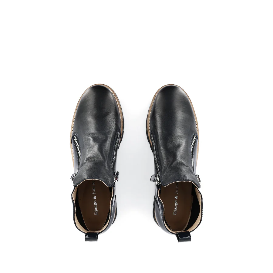 DOTTIZ - NAVY NAVY LEATHER PATENT - Image 5